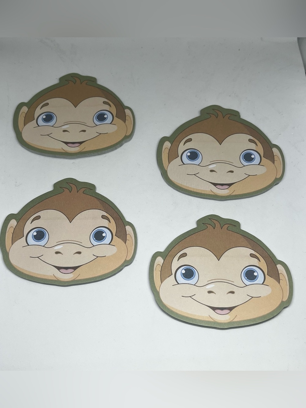 80 Sticky Notes (Pick) 1 Set Monkeys, Sharks, or Cats